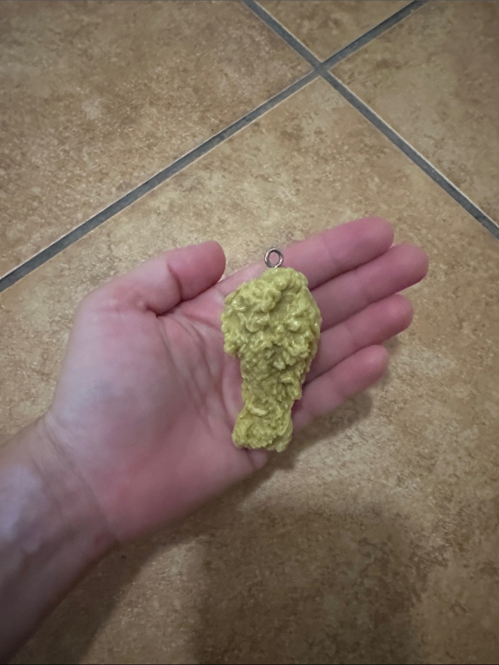Fried chicken key chain
